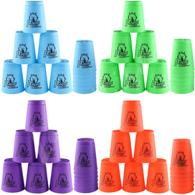 Lancisism 48pcs quick stacking cups set for family fun and practice
