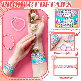 Landical rainbow-themed bracelet closeup highlights vacation-ready style.