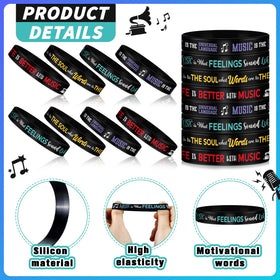 Landical colorful four-style bracelets for versatile wear at events and concerts.