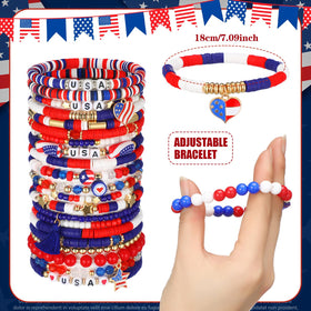 Landical Independence Day jewelry adds patriotic accents to holiday outfits.