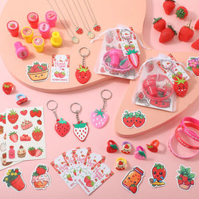 Landical strawberry gift bags reveal organized, gift-ready packaging