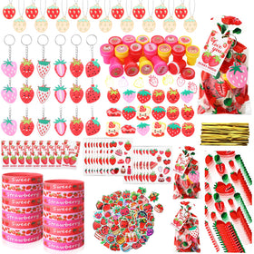 Landical strawberry keychain set, a durable keepsake for guests
