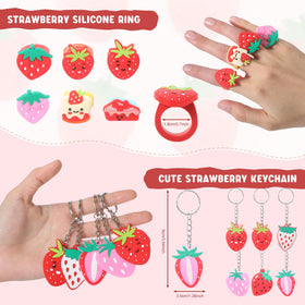 Landical strawberry stickers demonstrate waterproof decor for crafts