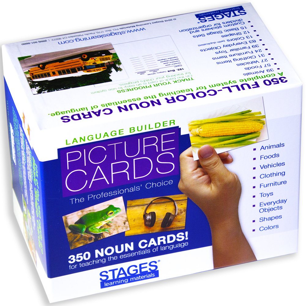 Lang-O-Learn Stages Chair card supports adjectives and functional descriptions.