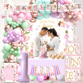Langasque crown and butterfly accents bring delicate fairy charm