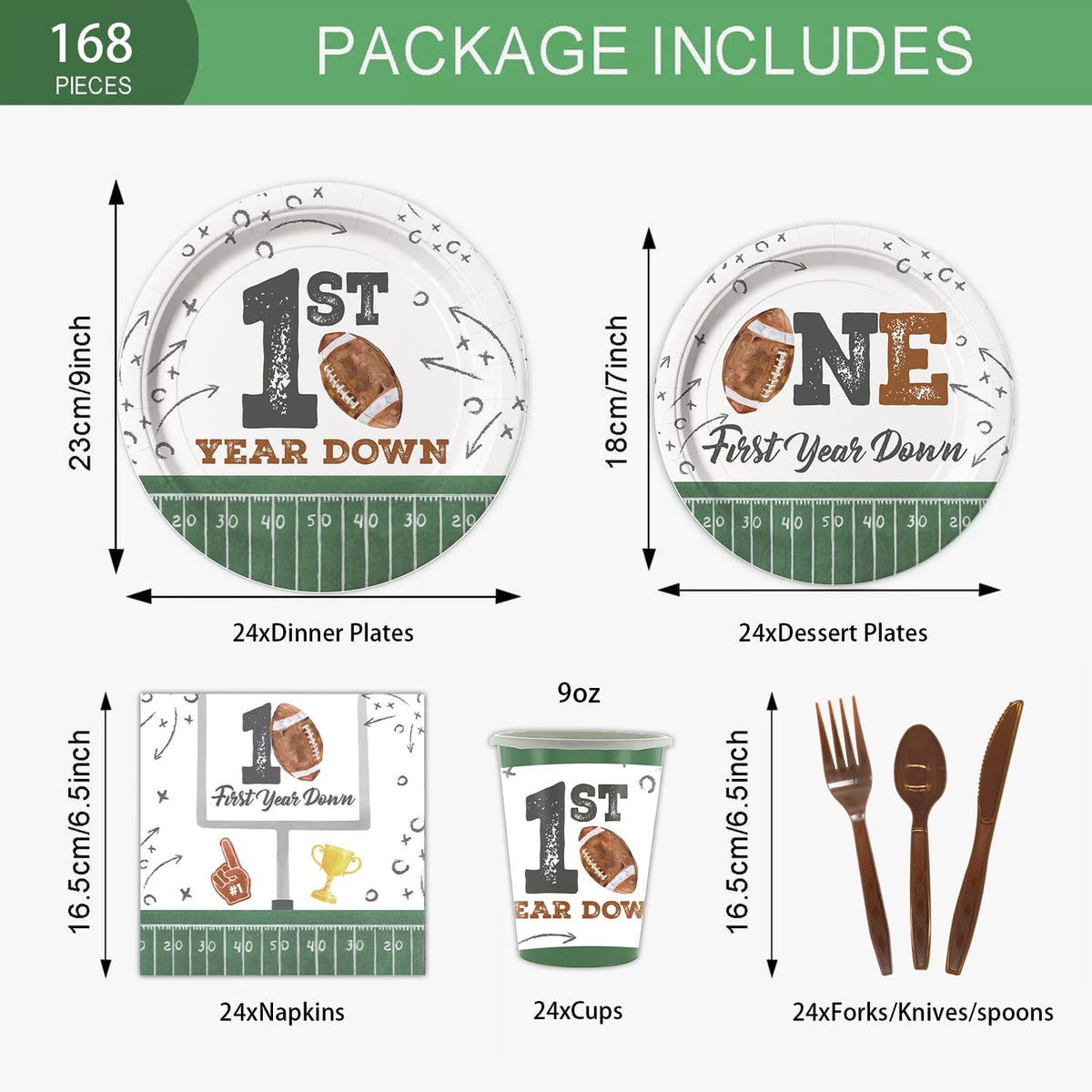 LANGASQUE football napkins soft and absorbent for quick cleanup.