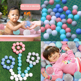 LANGXUN baby/kiddie pool ball toys for water play and learning.