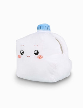 LankyBox Milky plush with embroidered face for friendly play.