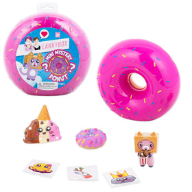 LankyBox Mini Mystery Donut packaging showcasing vibrant unboxing excitement and collectibles.