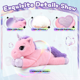 Lanmore unicorn plush doubles as a soft pillow