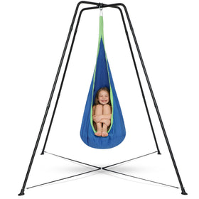 Lanmun swing stand frame overview for safe indoor and outdoor relaxation