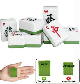 LANYOTA Mahjong tiles with Arabic numerals for quick reading.
