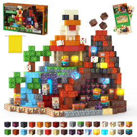 Laoren 200pcs magnetic building blocks in action, inspiring creative play and fine motor development.