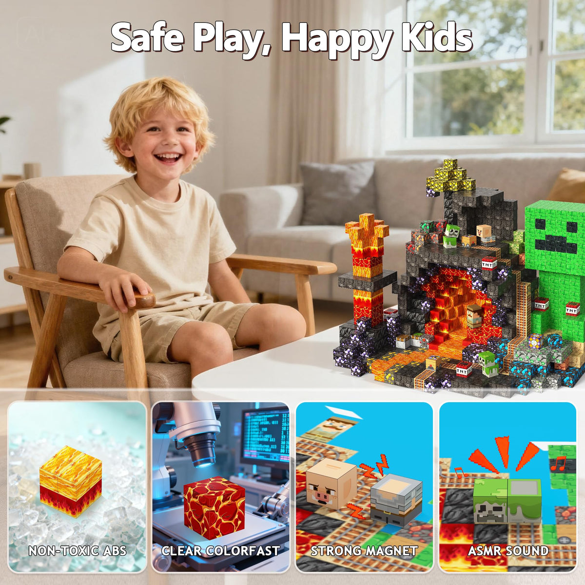 Laoren magnetic building blocks gift-ready set ideal for birthdays and holidays.