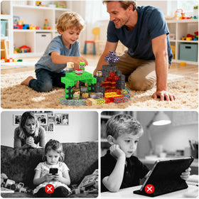 Laoren magnetic building blocks safe durable design for worry-free, long-lasting play.