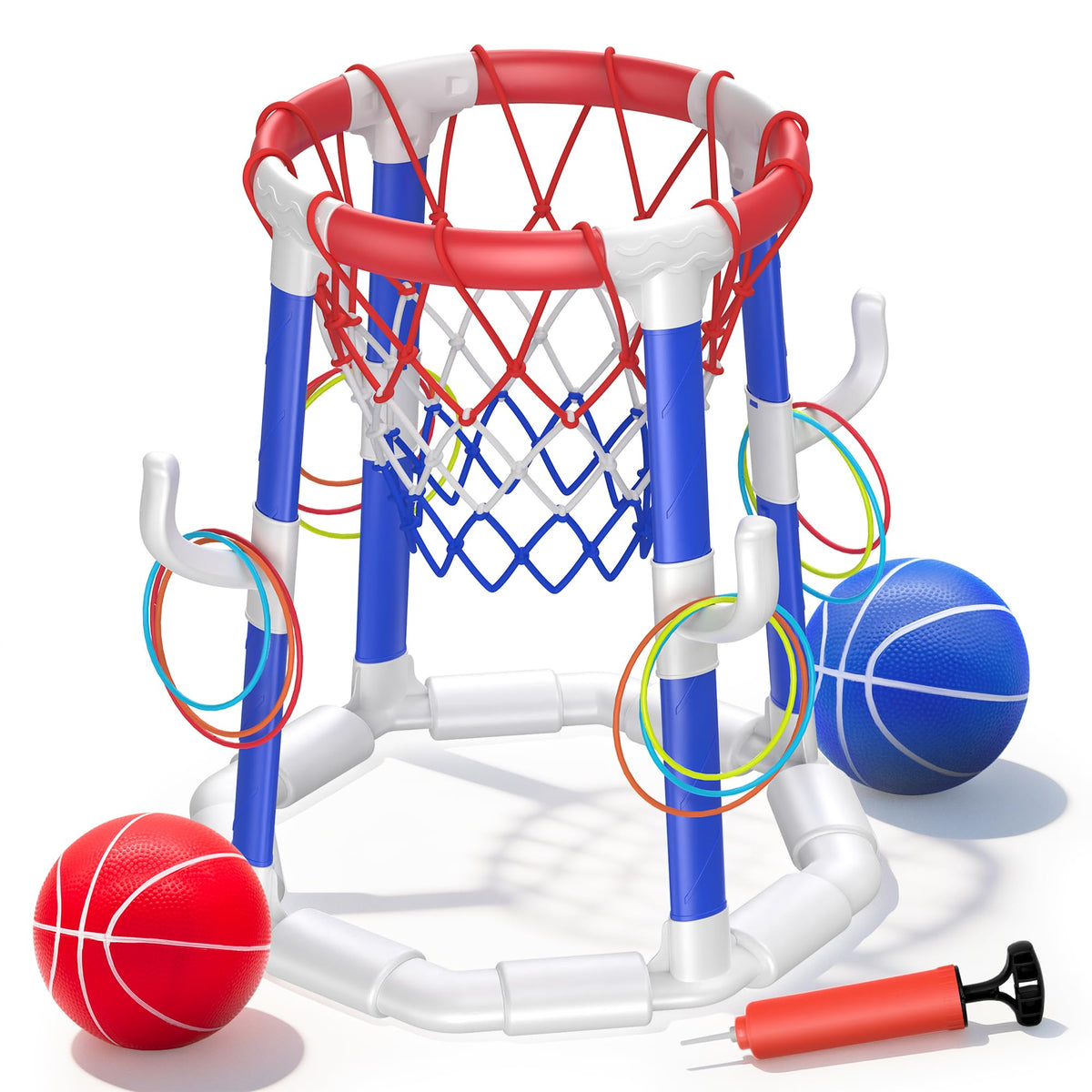 Laoyebaohao pool basketball hoop in action for backyard fun and friendly competition.