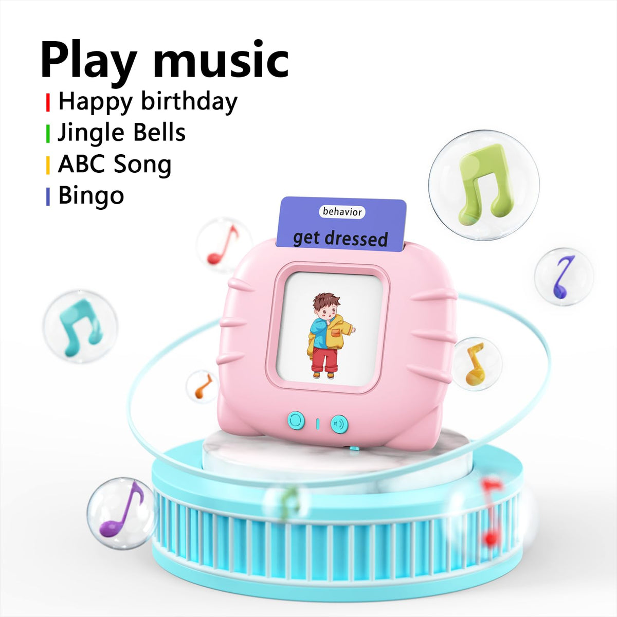 Lapare Audible Flash Cards animal-sounds pairing reads words and simulates animal sounds