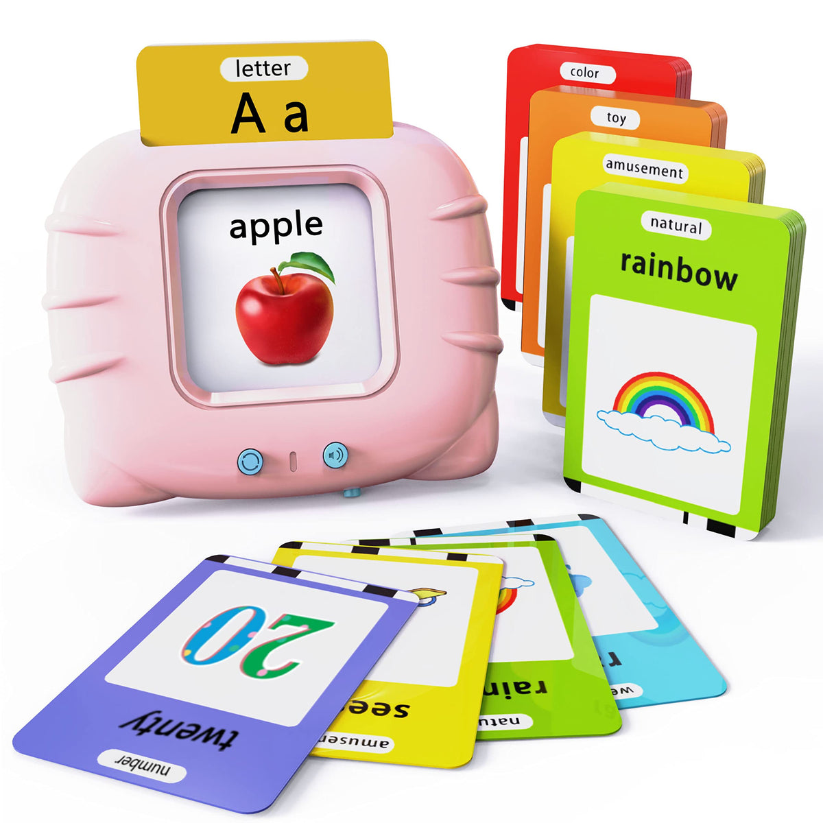 Lapare Audible reader demonstrating word pronunciation when a card is inserted.