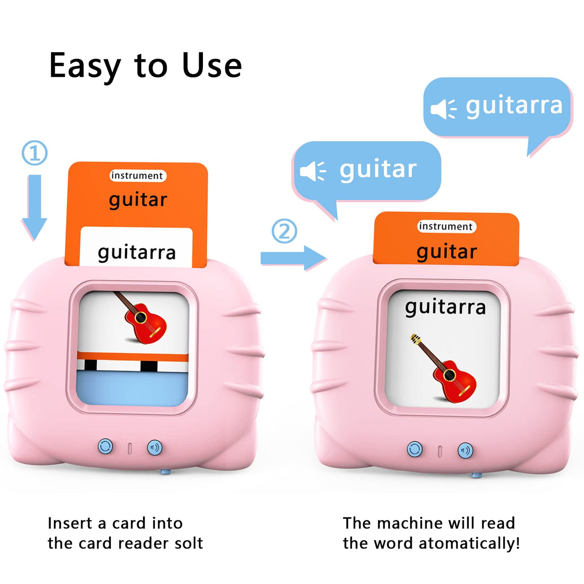 Lapare reader button-press interaction supports easy learning for toddlers