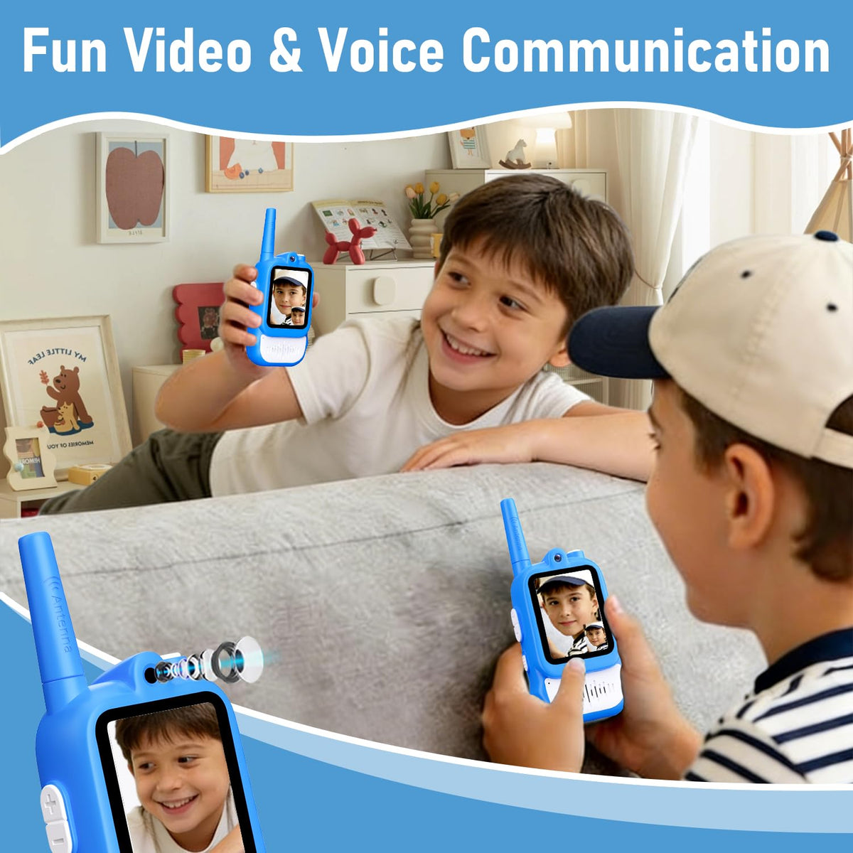 Lapare walkie kid-friendly-design ready to use for small hands