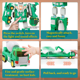 Laradola bulldozer vehicle highlights rugged design for active pretend play