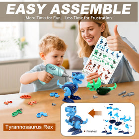 Laradola dinosaur kit 3in1 shows versatile construction possibilities during hands-on projects.