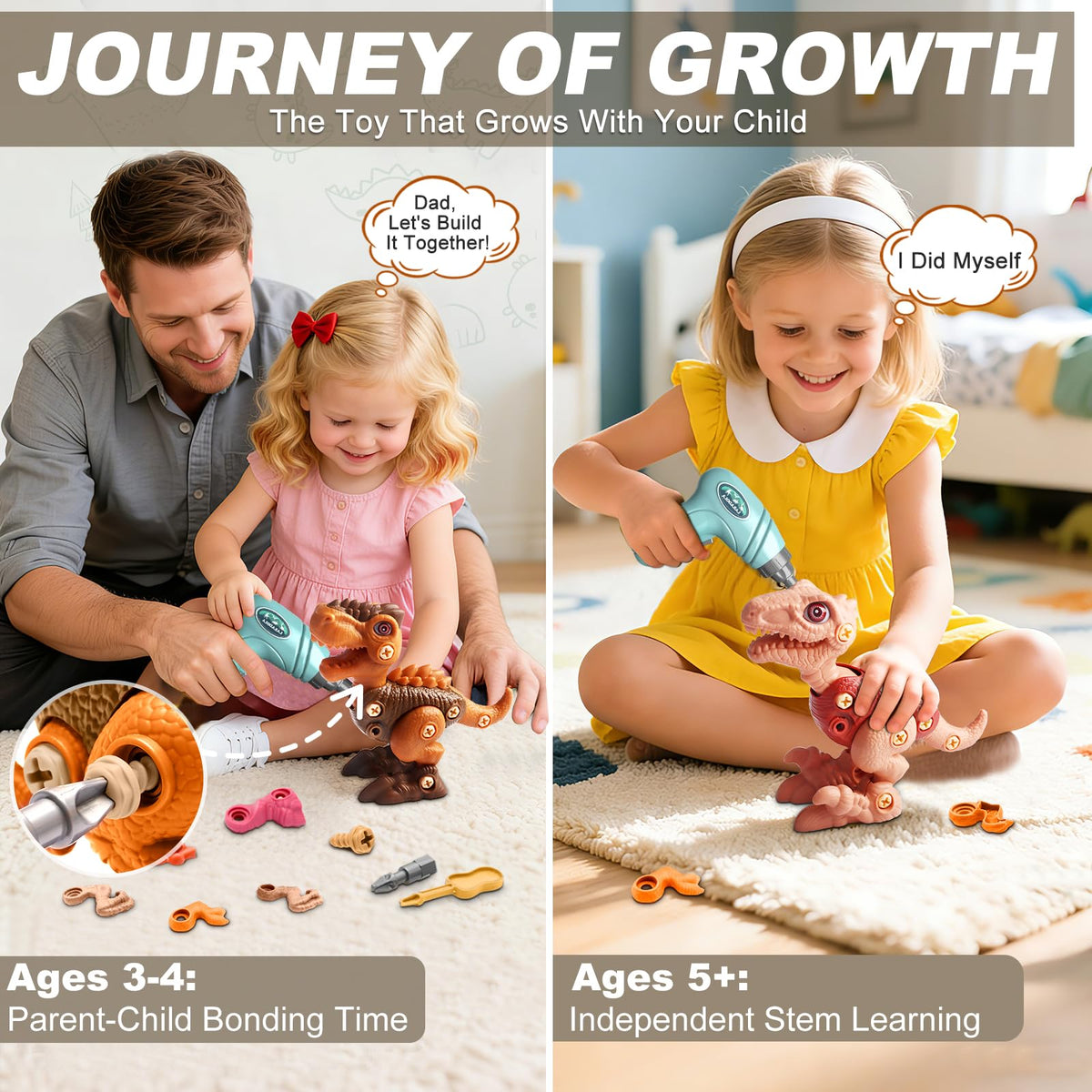 Laradola take-apart kit with clear instructions supports easy learning.