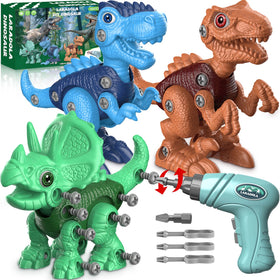 Laradola dinosaur toy assembly demonstrates step-by-step building to boost sequencing skills.
