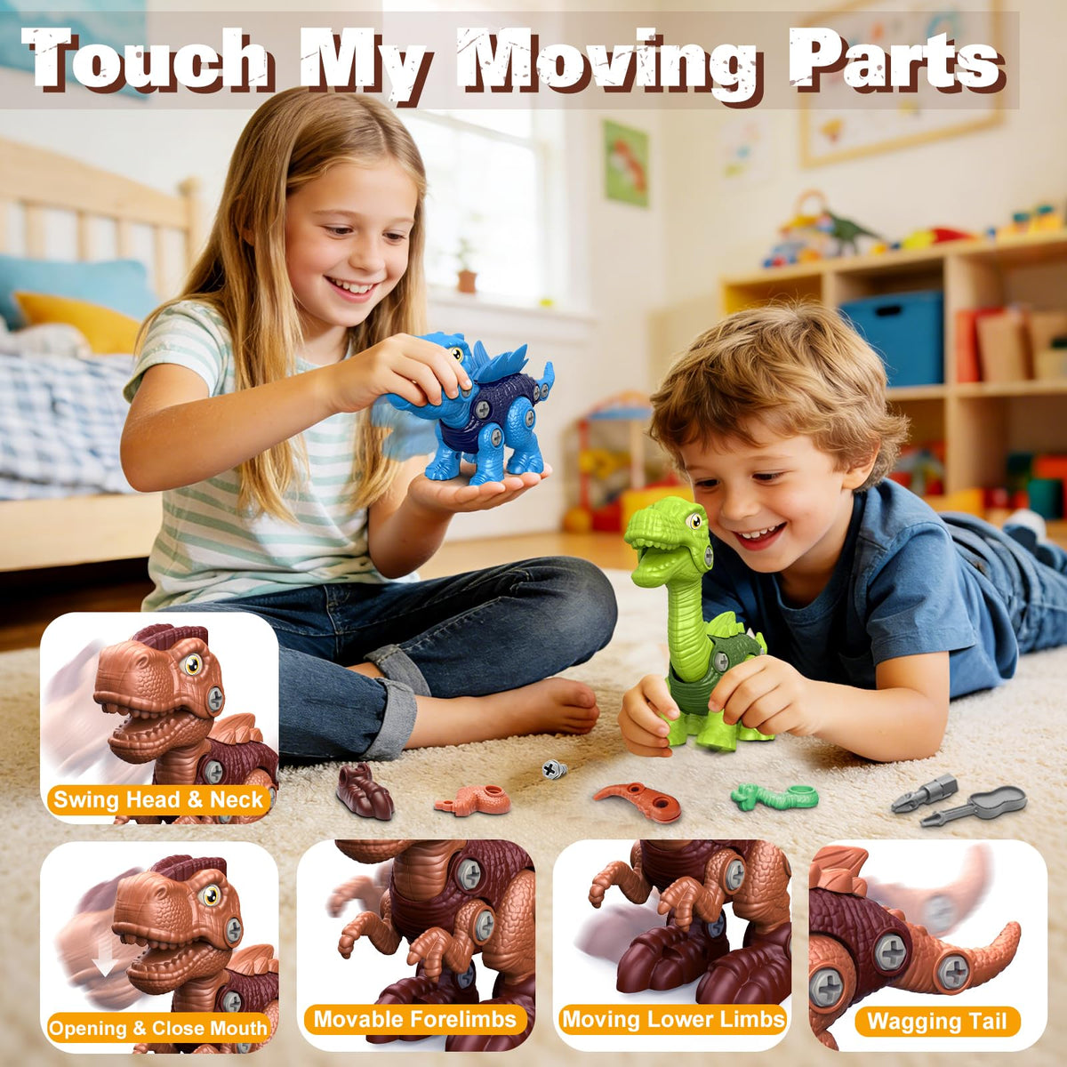 Laradola electric drill and tools set facilitates easy, guided assembly for kids.