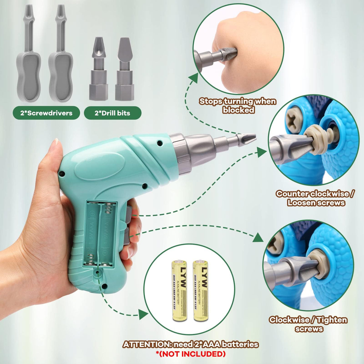Laradola smooth-edged parts ensure safer handling during play.