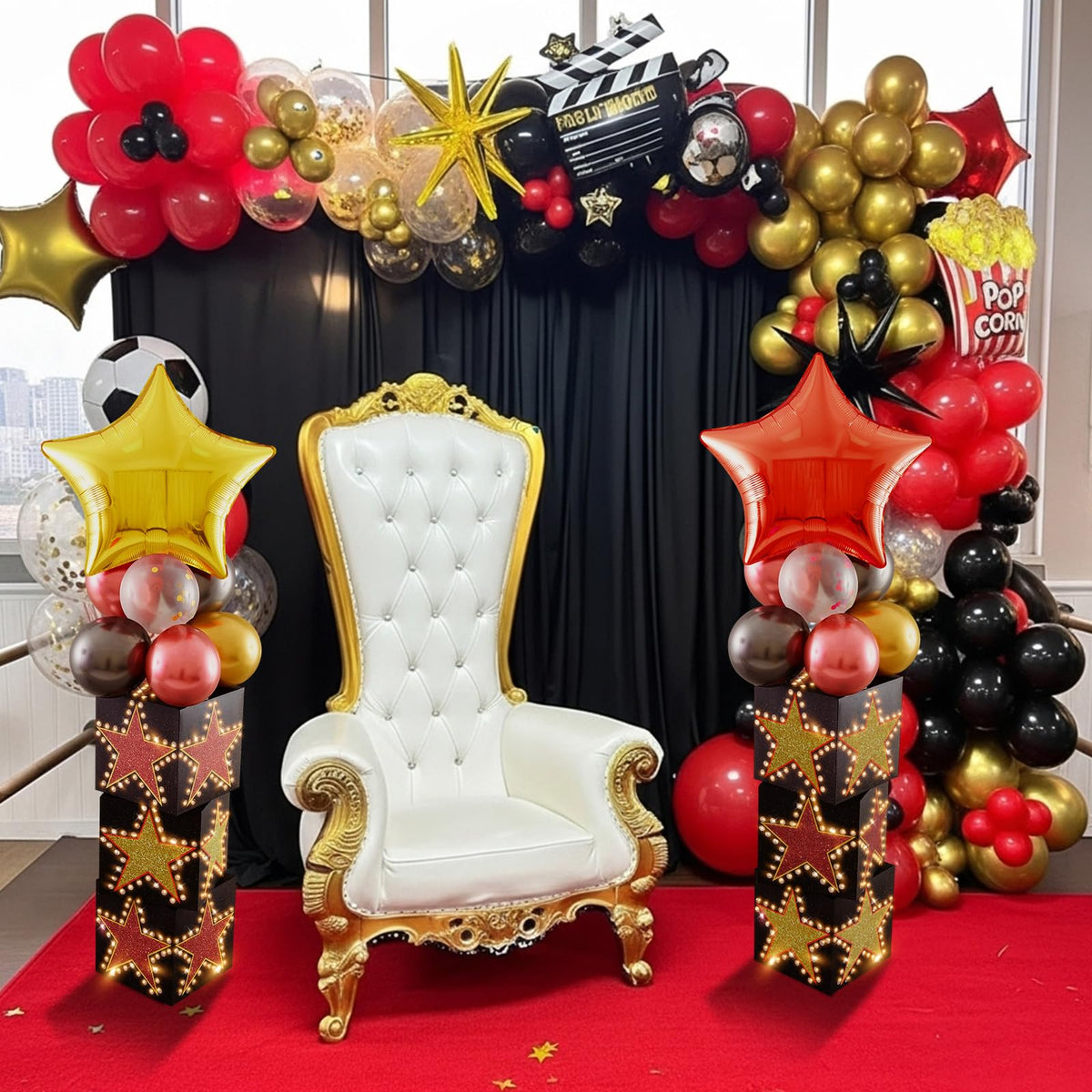 LaRandom 12-inch red sequin balloons bring luxe sparkle to décor
