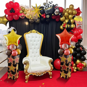 LaRandom 12-inch red sequin balloons bring luxe sparkle to décor