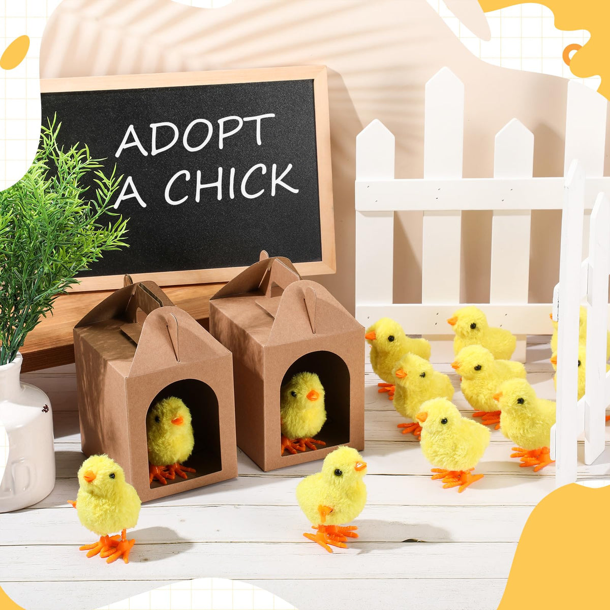 LaRandom decorate-your-box option, personalize adoption-themed party keepsakes.