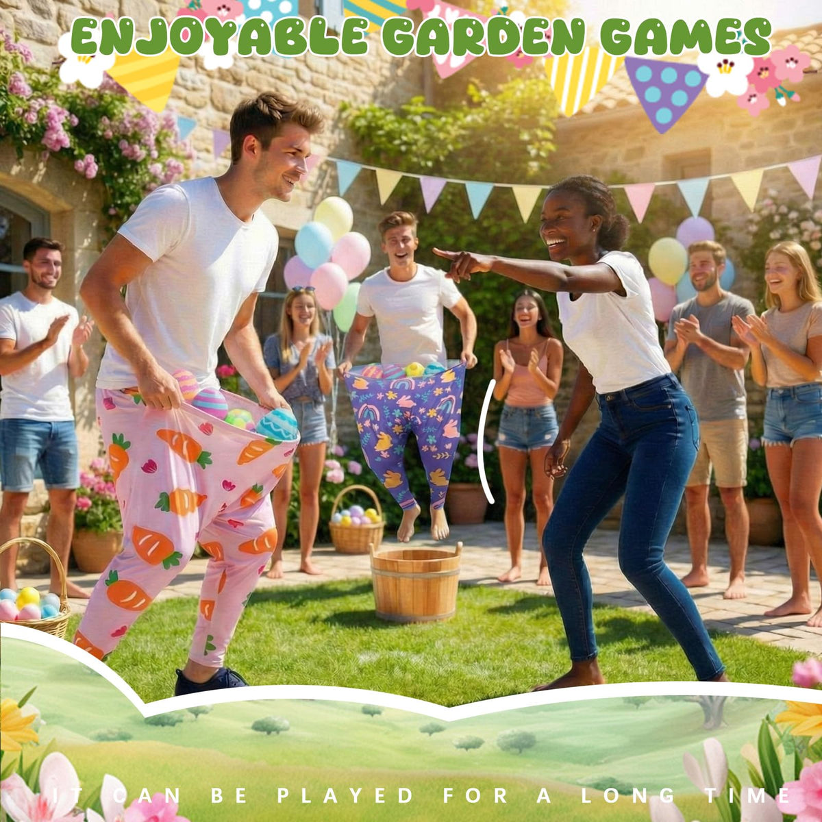 LaRandom Family Reunion-friendly game uses non-inflating balls for simplicity.