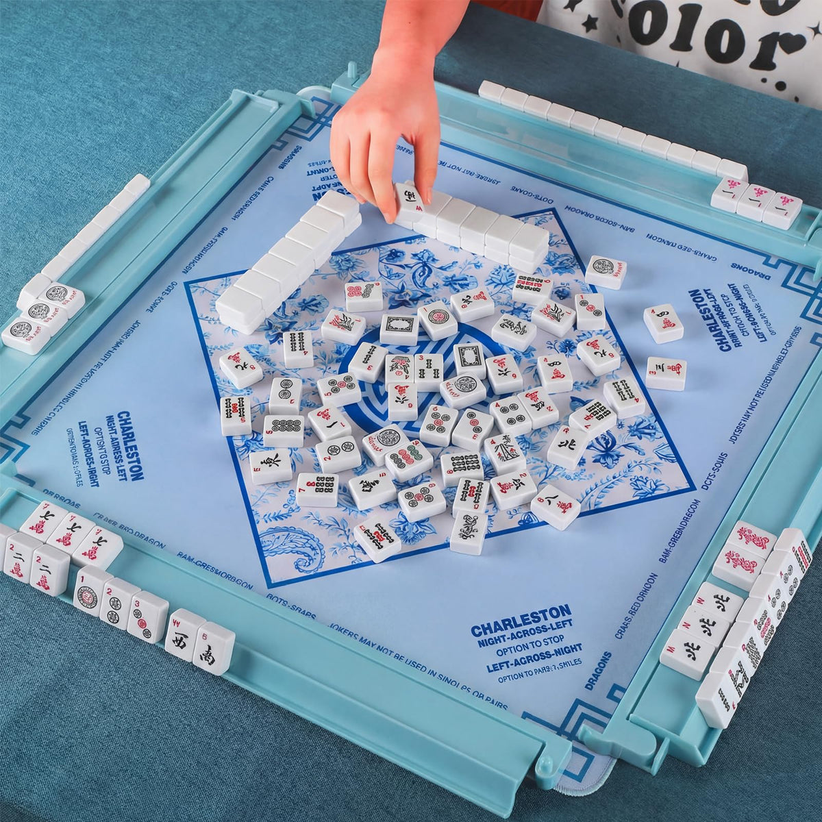 LaRandom gift-ready mahjong rack set for enthusiasts