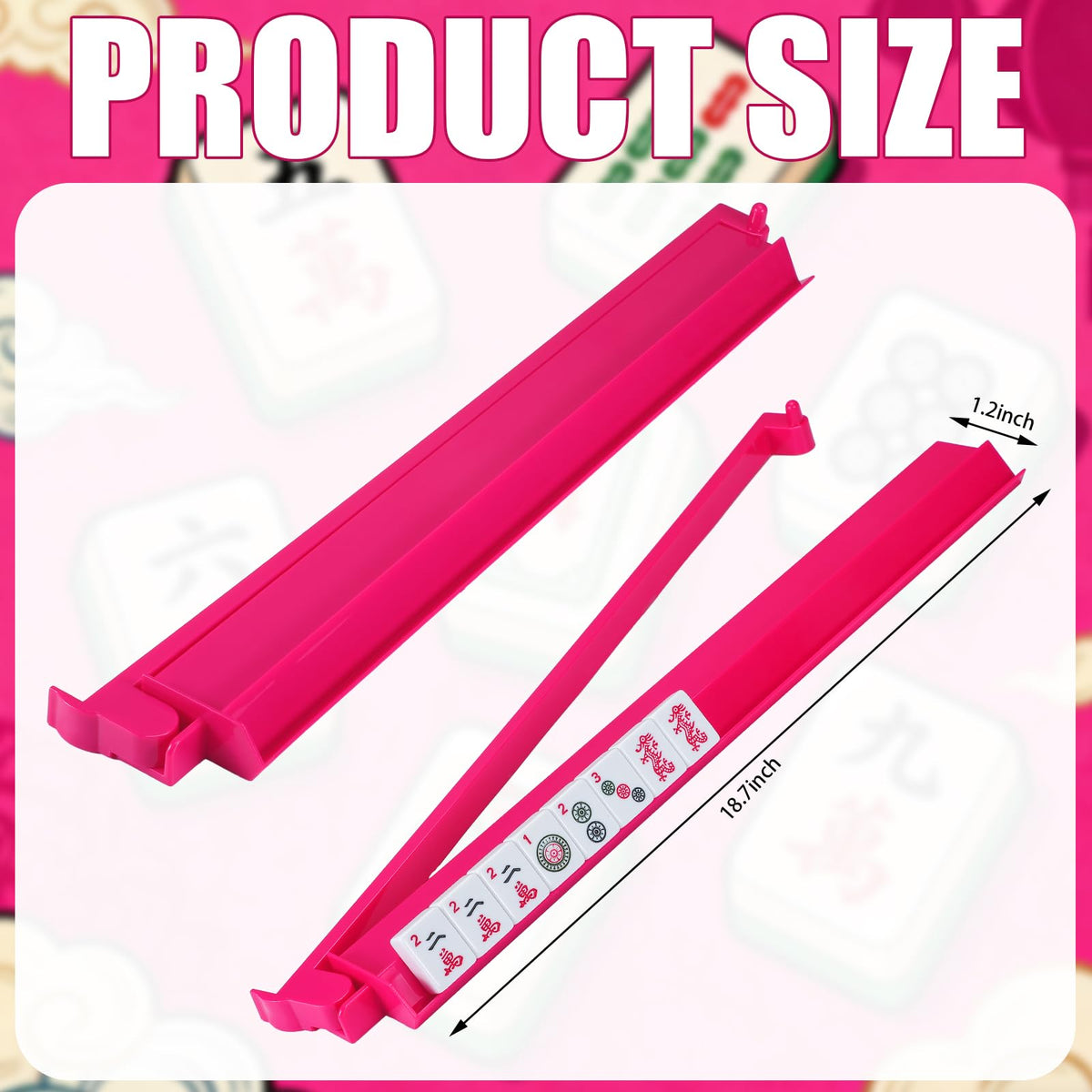 LaRandom pink pushers enabling easy tile walls and quick setup.