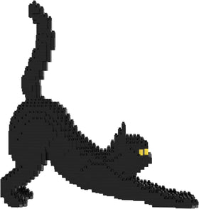 Larcele cat micro bricks 999-piece kit ready for display