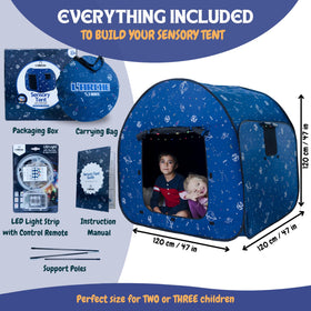 L'Arche sensory tent space theme design sparks imagination during play