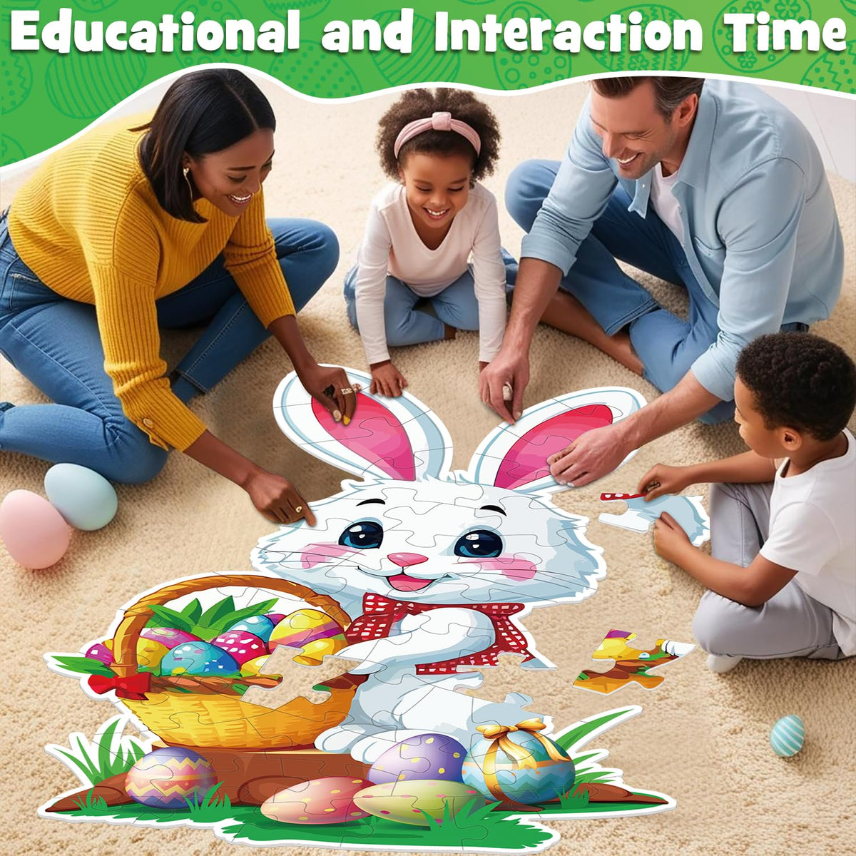 Larchio Easter puzzle classroom fun supports group play and focus.