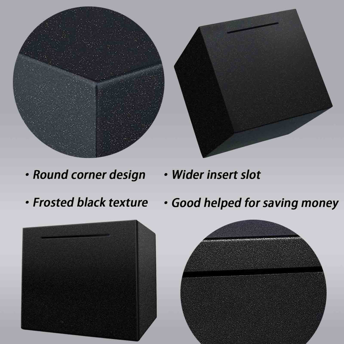 LARCOLO money box holds up to 1500 banknotes or 10000 coins