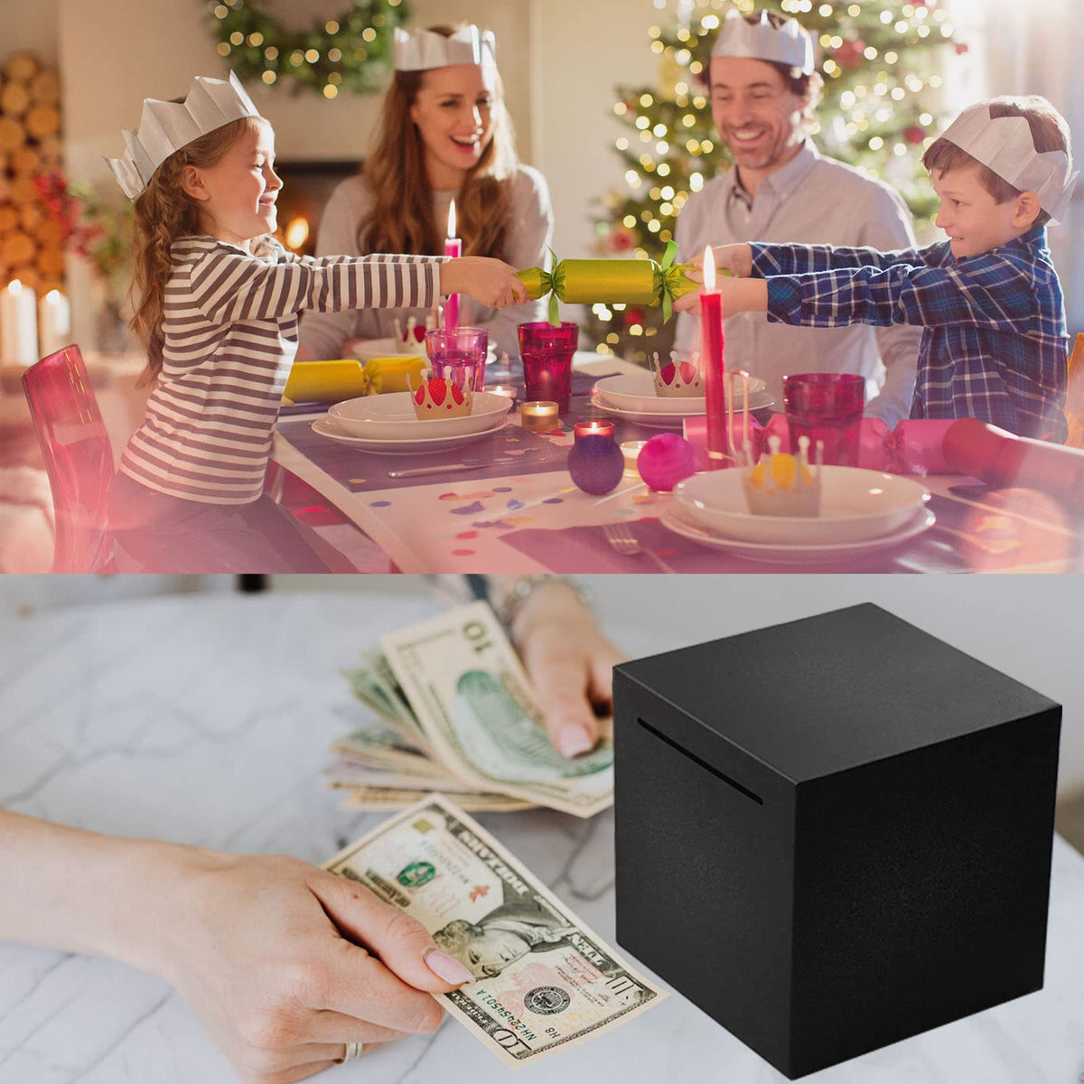 LARCOLO savings plan concept with goals illustrated on the box