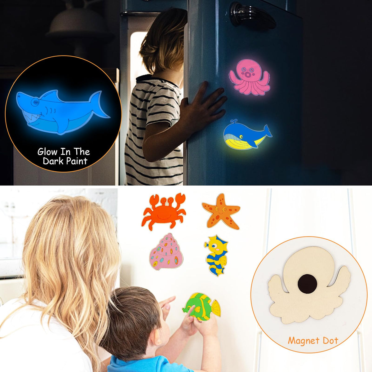 LARDUX magnetic display stickers to showcase finished DIY artworks