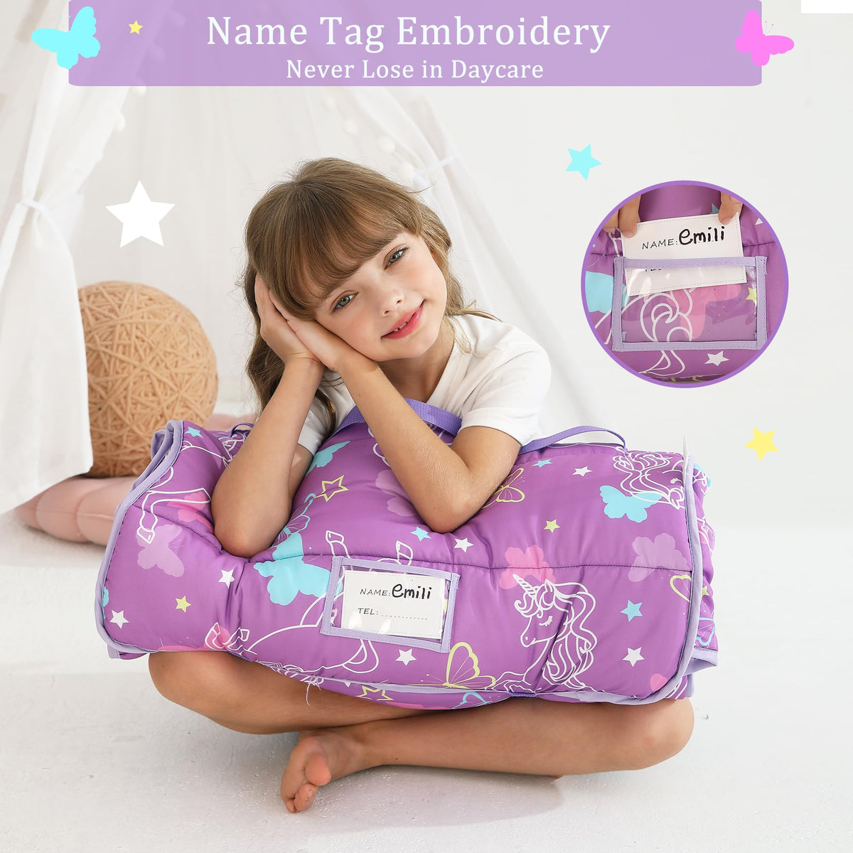 Lasoftan 50x30 nap mat shows generous play and rest space.