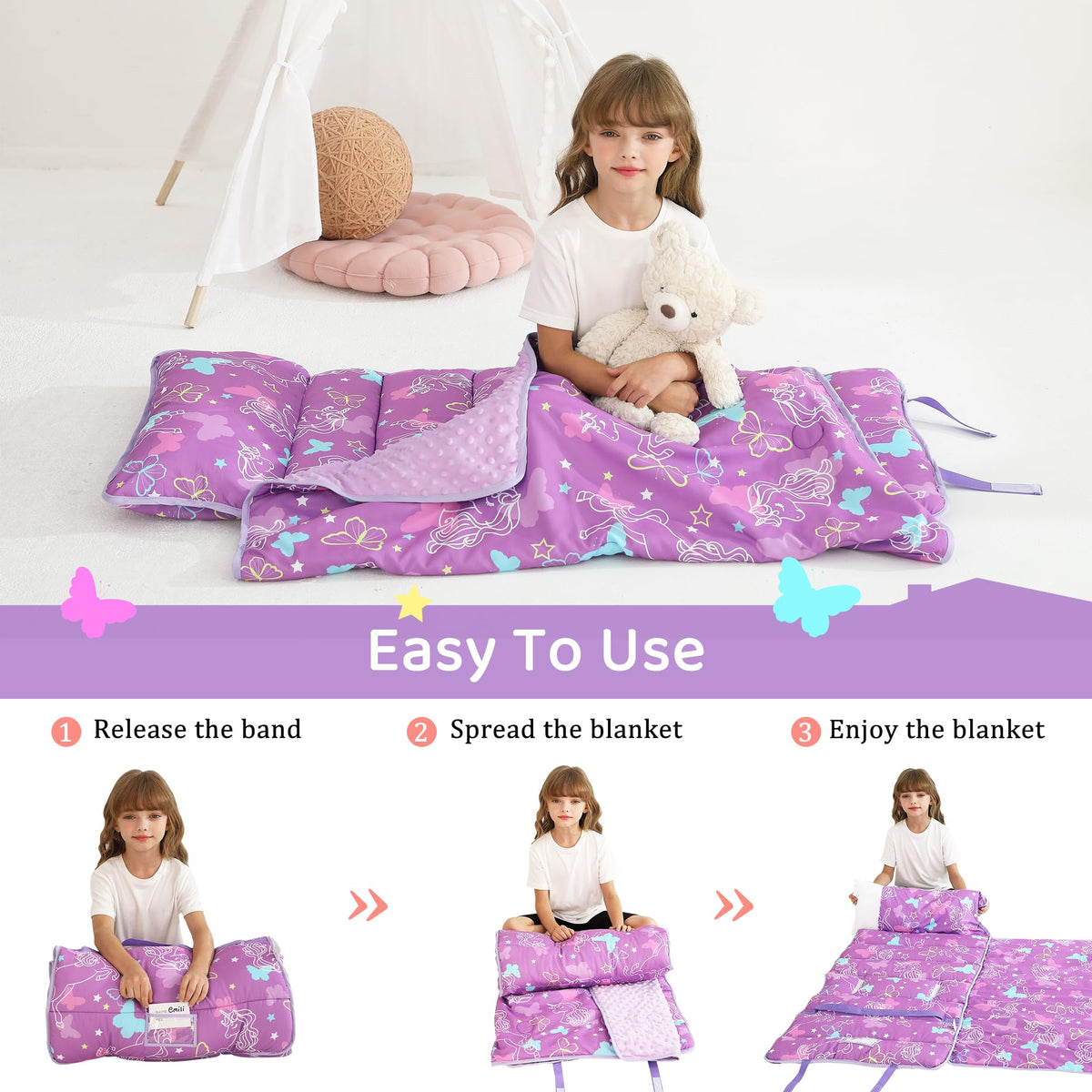Lasoftan durable fabric withstands many washes and daily use.