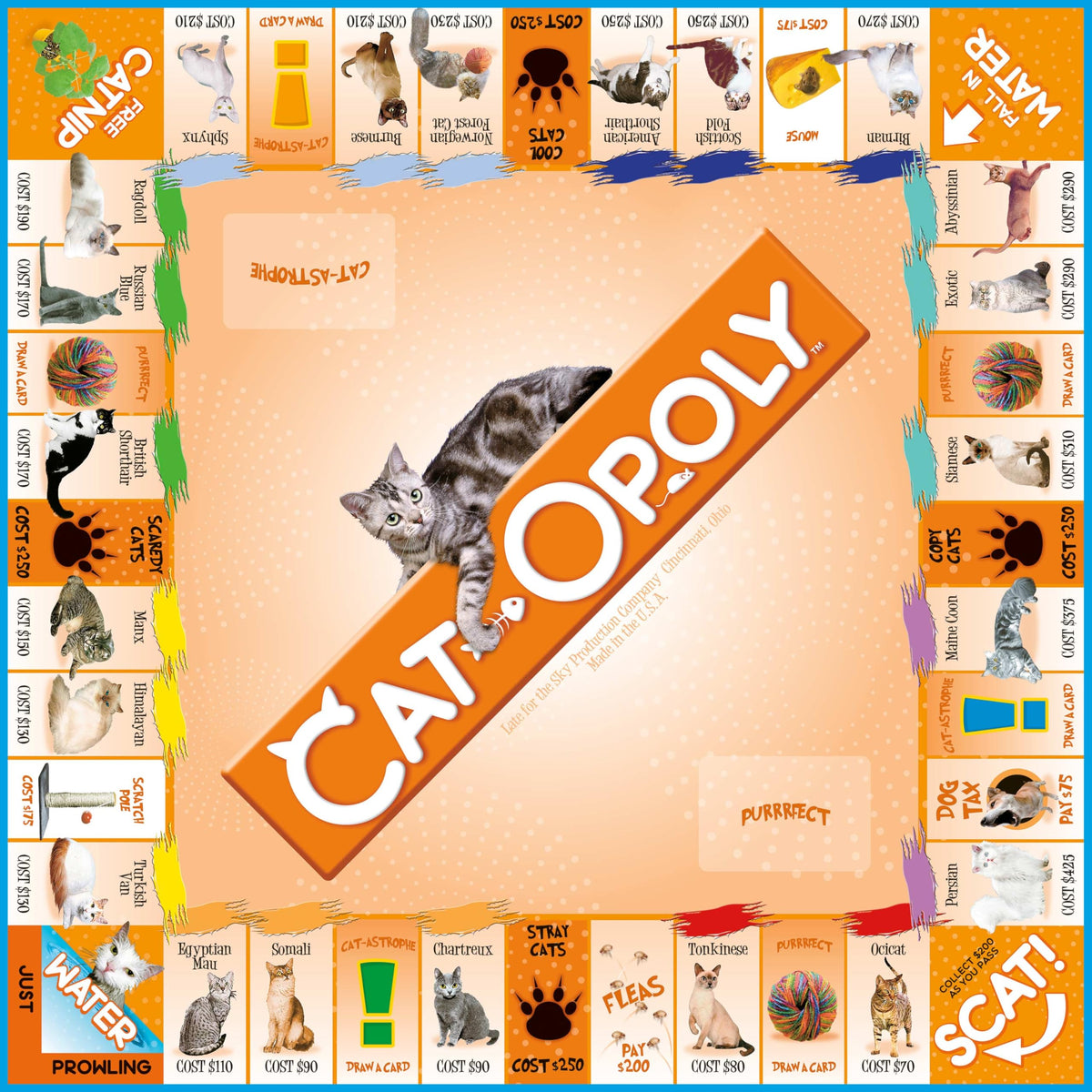 CAT-opoly yarn-ball token adds tactile fun during turns
