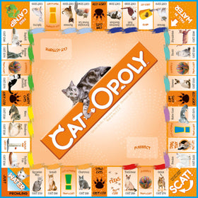 CAT-opoly yarn-ball token adds tactile fun during turns