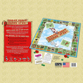 Late for the Sky Horse-Opoly supports 2-6 players for flexible family game nights