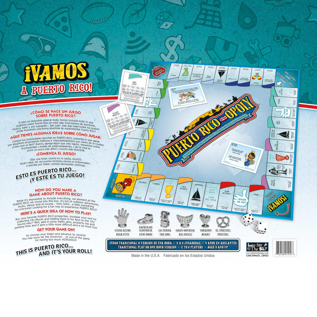 Late for the Sky Puerto Rico money and property cards support strategic play