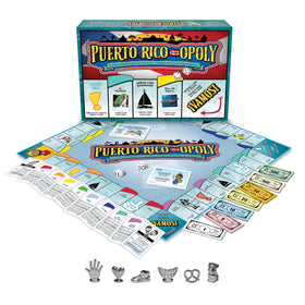Late for the Sky Puerto Rico-OPOLY metal tokens evoke Puerto Rican symbols for memorable family play