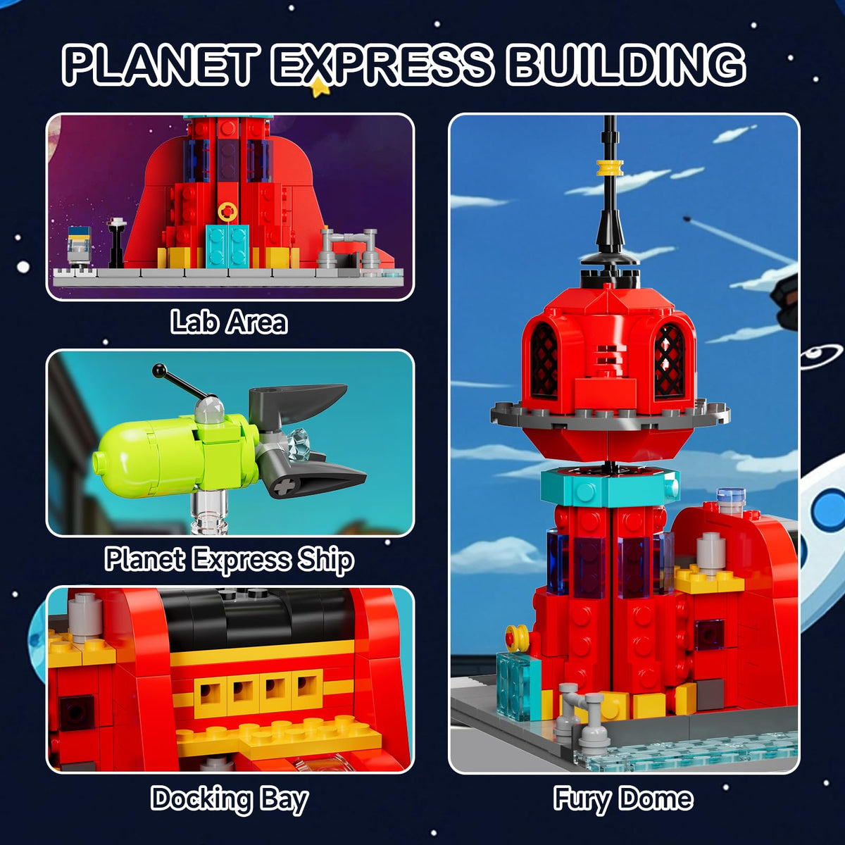 Latephiy Future Planet Express Headquarter desk display with collectible vibe